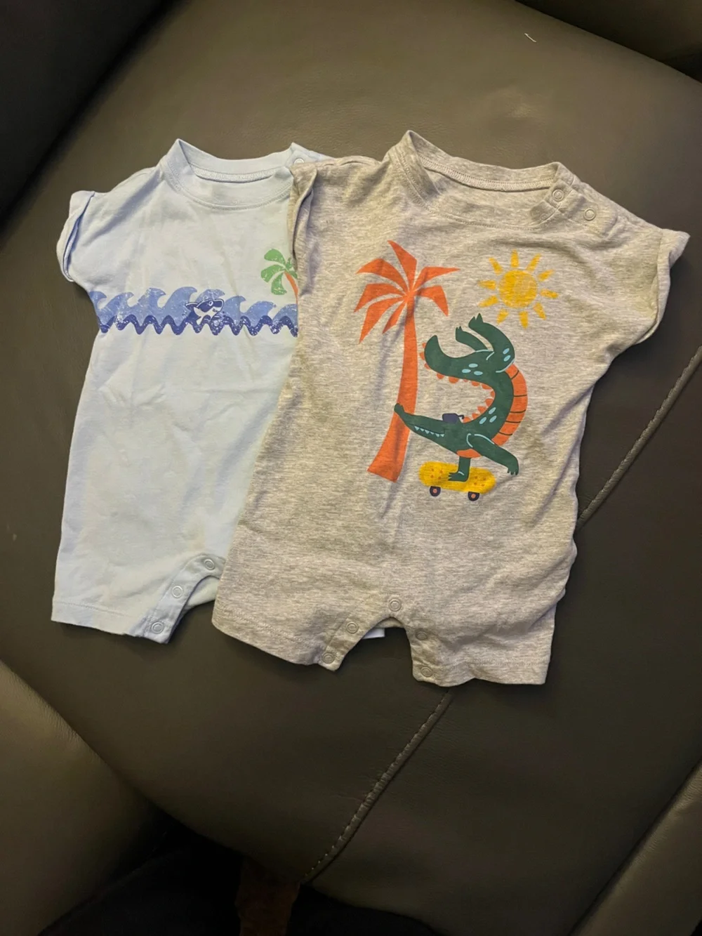 Two pack wonder nation baby one pieces for summer
